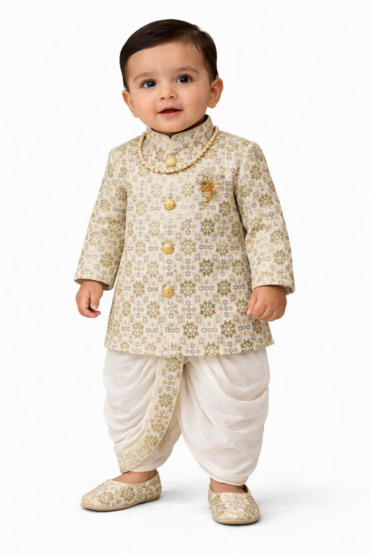 Indowestern Dhoti Tilak mala jhuti