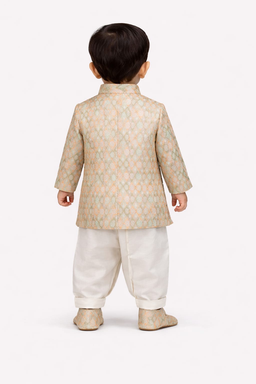 Indowestern Dhoti with Tilak Mala Juti