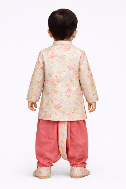 Indowestern Dhoti with Tilak Mala Juti