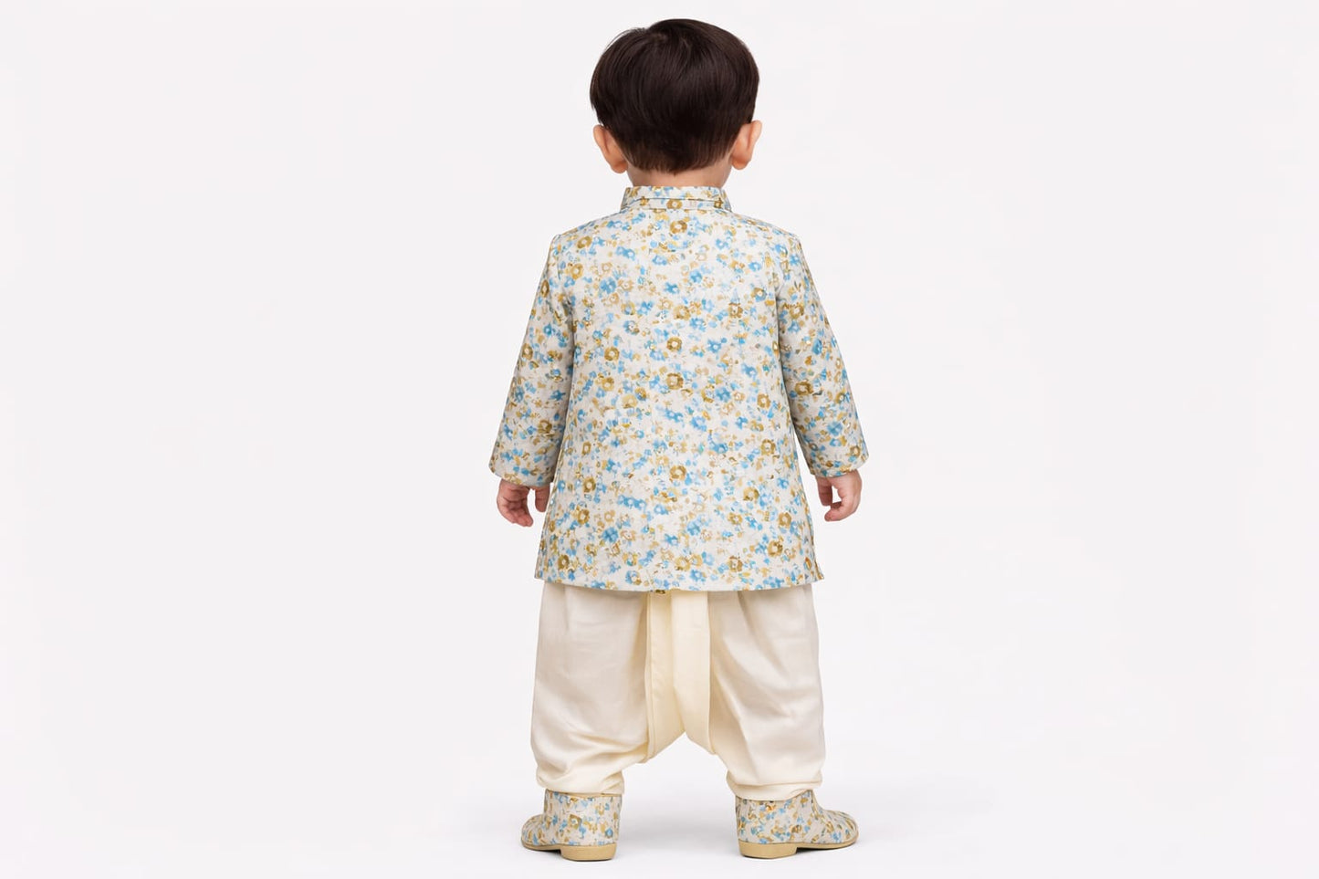 Indowestern Dhoti with Tilak Mala Juti