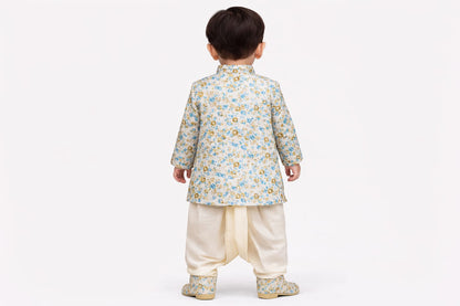 Indowestern Dhoti with Tilak Mala Juti