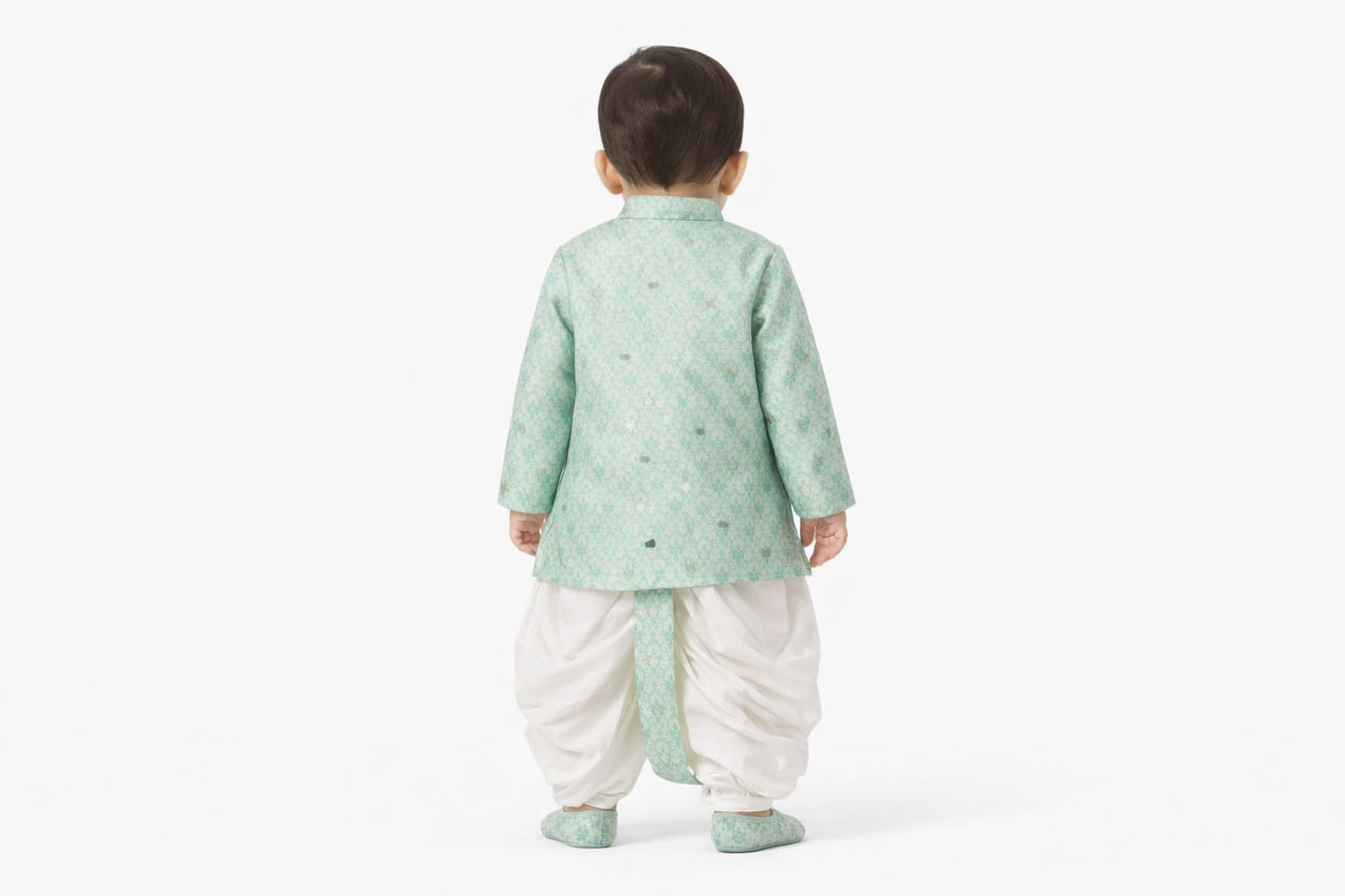 Indowestern Dhoti with Tilak Mala Juti