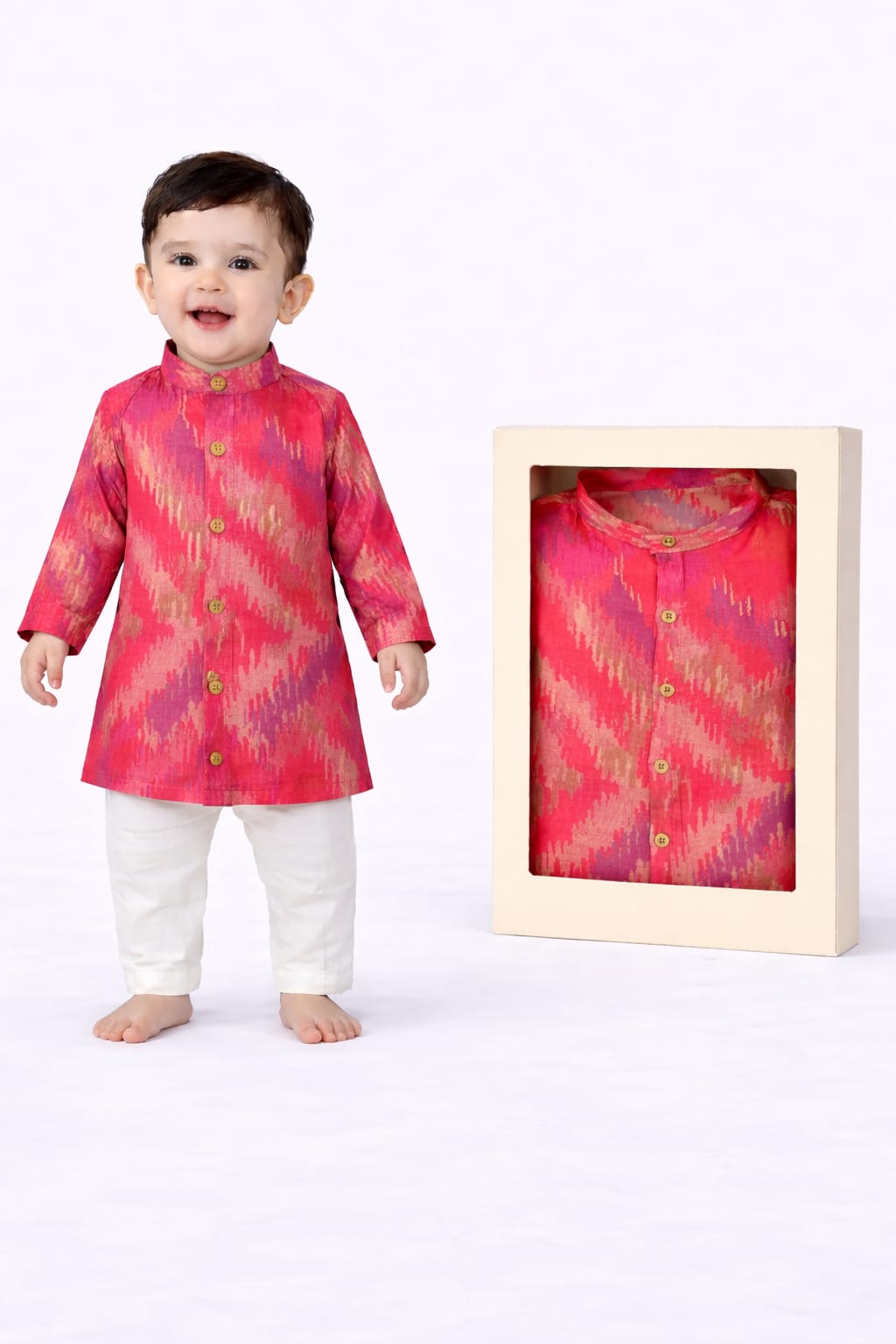 Indowestern Dhoti with Tilak Mala Juti