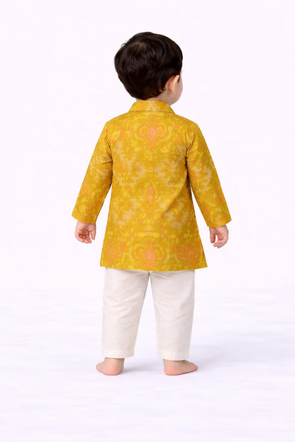 Indowestern Dhoti with Tilak Mala Juti