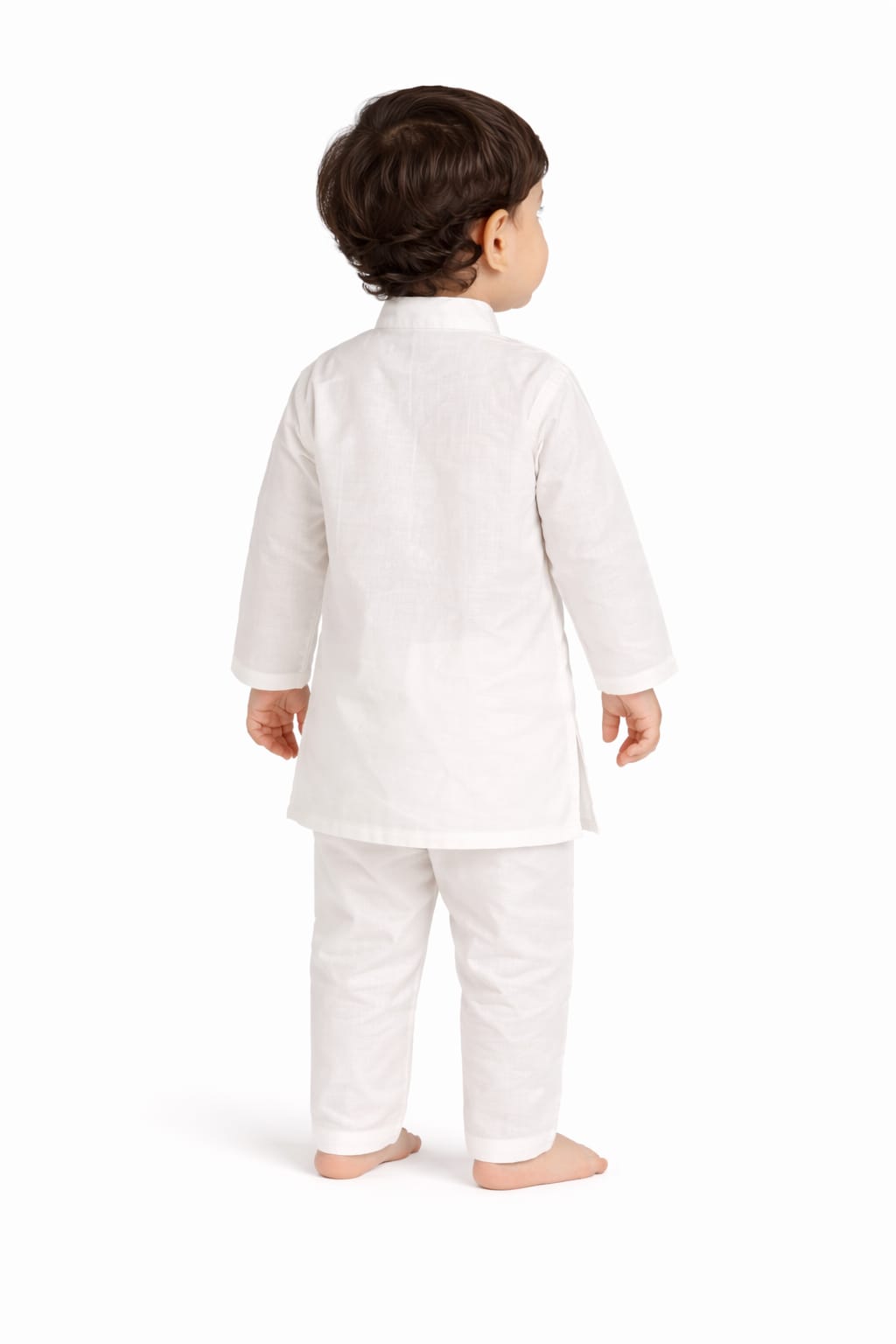 White Cotton Kurta Pajama