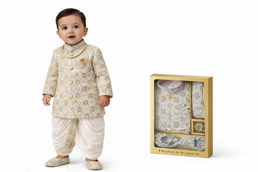 Indowestern Dhoti Tilak mala jhuti