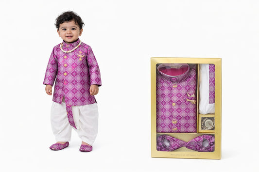 Indowestern Dhoti Tilak mala jhuti