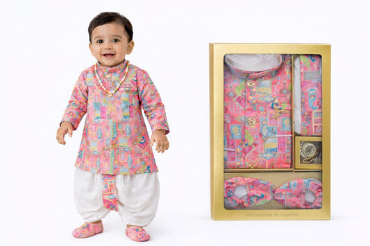 Indowestern Dhoti Tilak mala jhuti