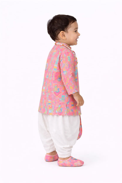 Indowestern Dhoti Tilak mala jhuti