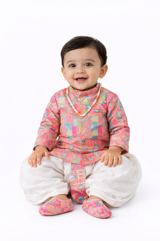 Indowestern Dhoti Tilak mala jhuti
