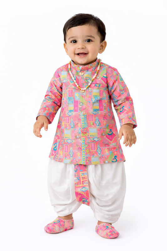 Indowestern Dhoti Tilak mala jhuti