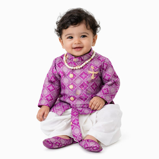 Indowestern Dhoti Tilak mala jhuti