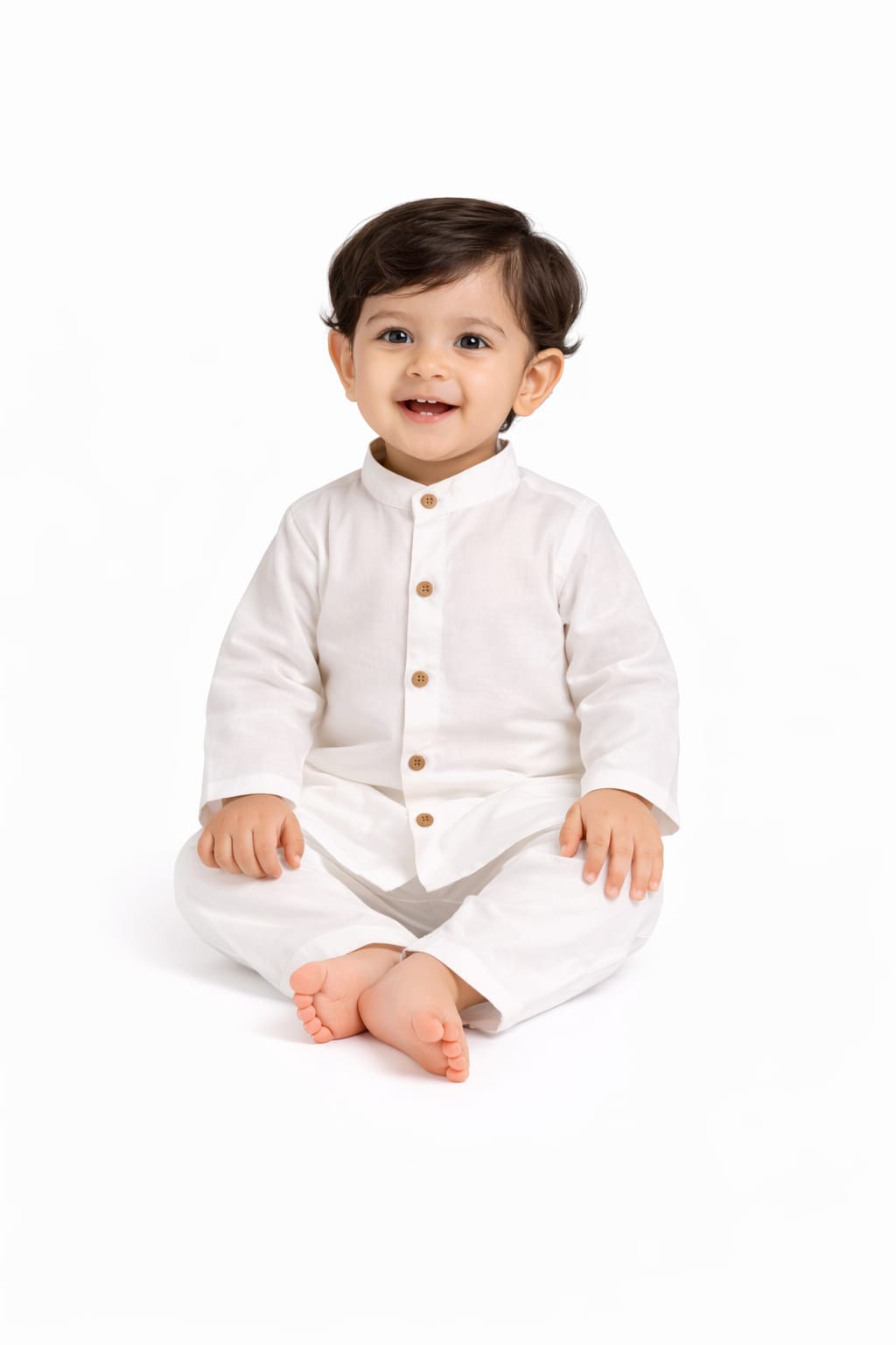White Cotton Kurta Pajama